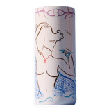 Siren & shell - ceramic vase