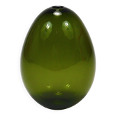 Art glass vase Saippuakupla green soap by Kaj Franck, Nuutajärvi Finland.