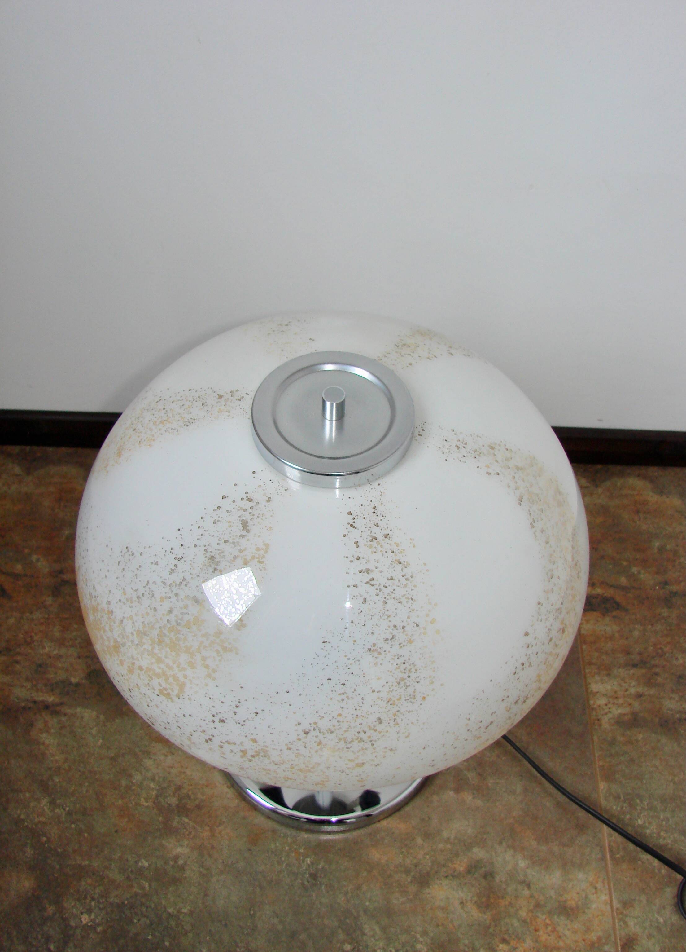 Art Deco table lamp – 1960s, wood and metal, E27