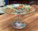 Enamelled glass footed bowl signed LEG for LEGRAS
