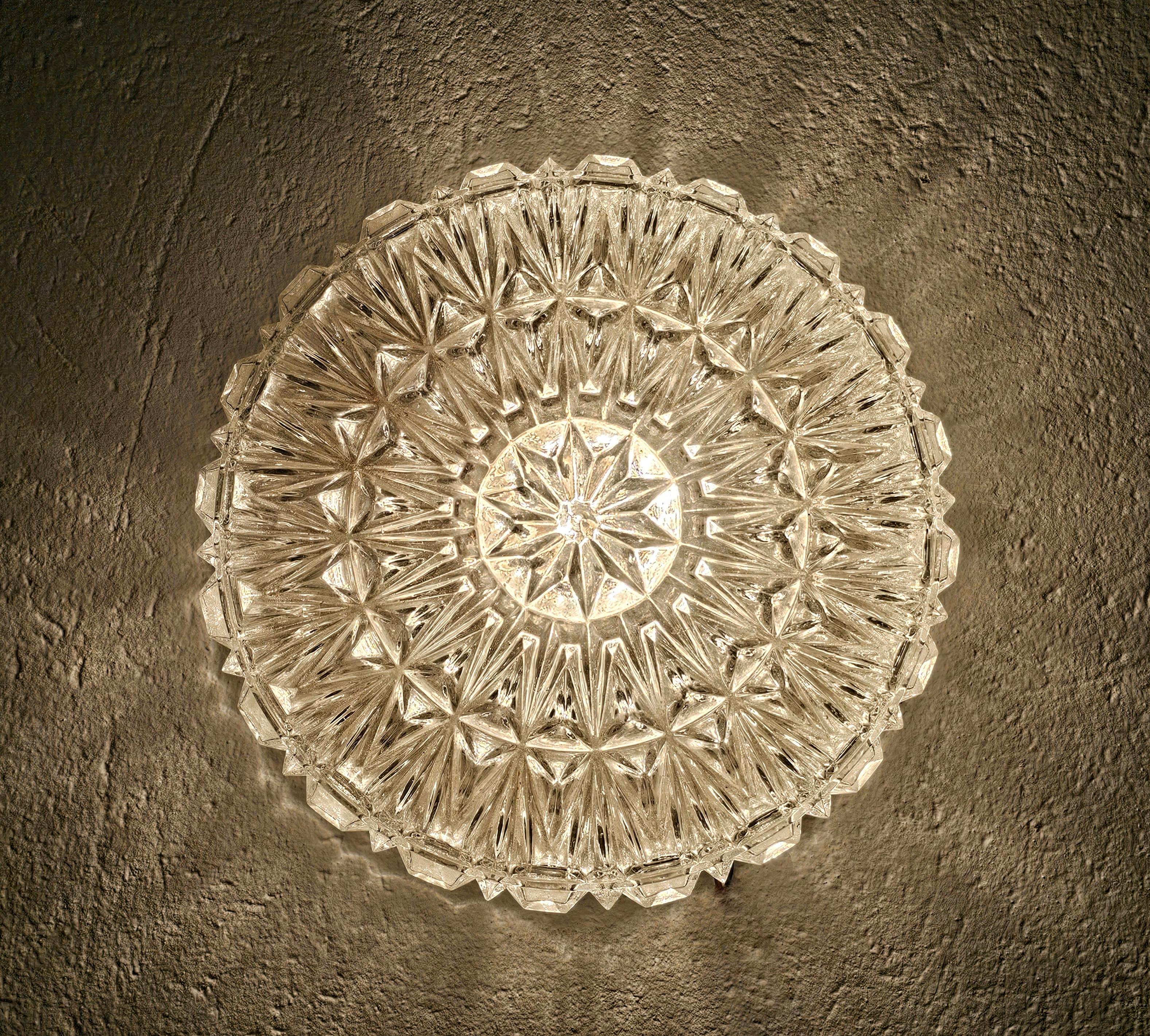Mid Century wall lamp or ceiling light by ERCO from the 1960s.