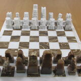 Chess set - brutalist - 1970s