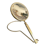 Miroir de table ajustable en laiton doré, 1950, France