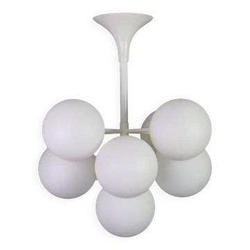 Lustre blanc atomique par E.R. Nelel pour Temde, Suisse, années 1960
