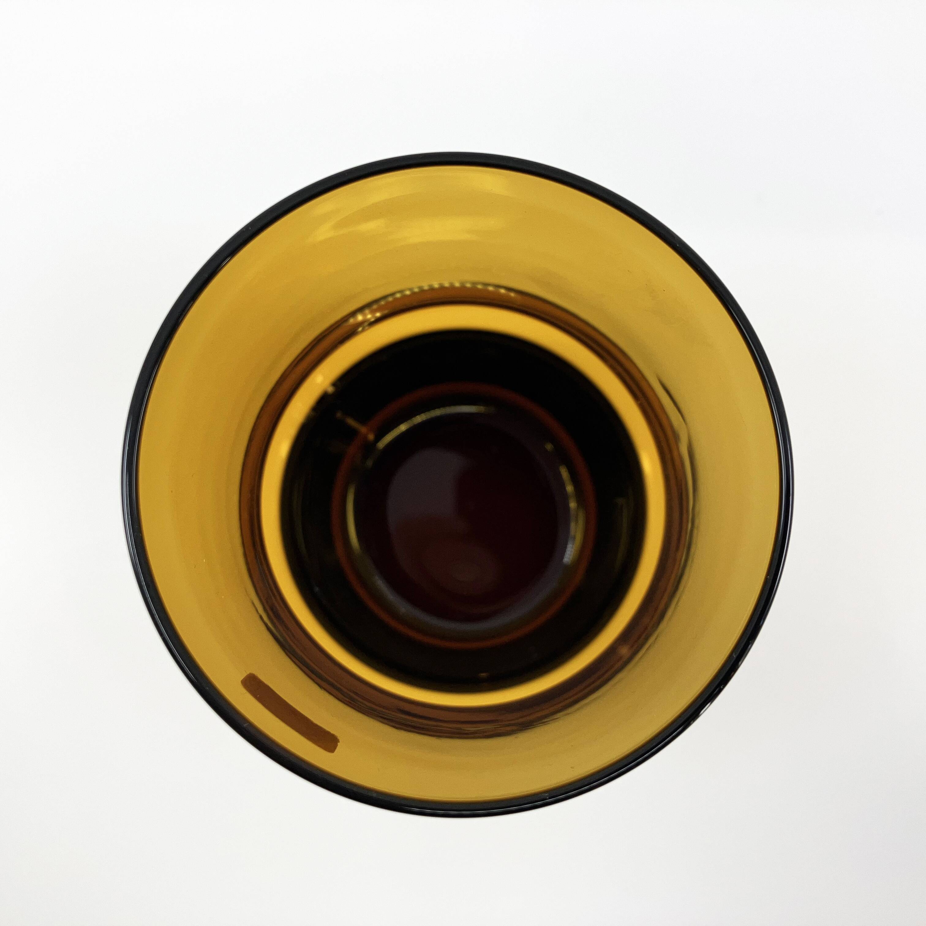 Set of 6 orangeade glasses / pitcher / ice bucket • Italy • 1970