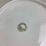 6 flat plates porcelain Limoges France