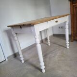 Old dining table Parisian farm kitchen occasional vintage Parisian office