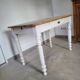 Old dining table Parisian farm kitchen occasional vintage Parisian office