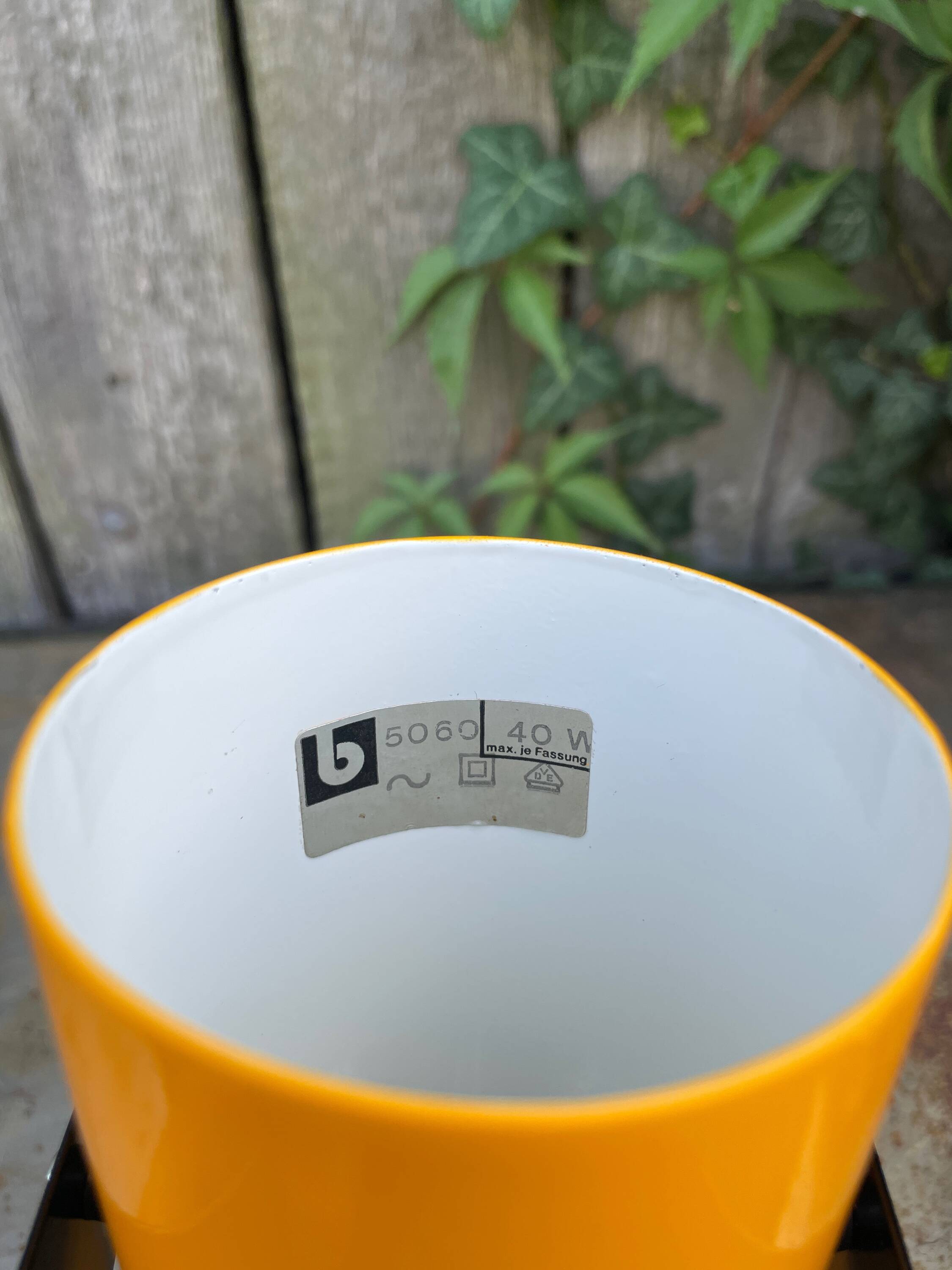 Yellow lamp Brilliant, 1970's