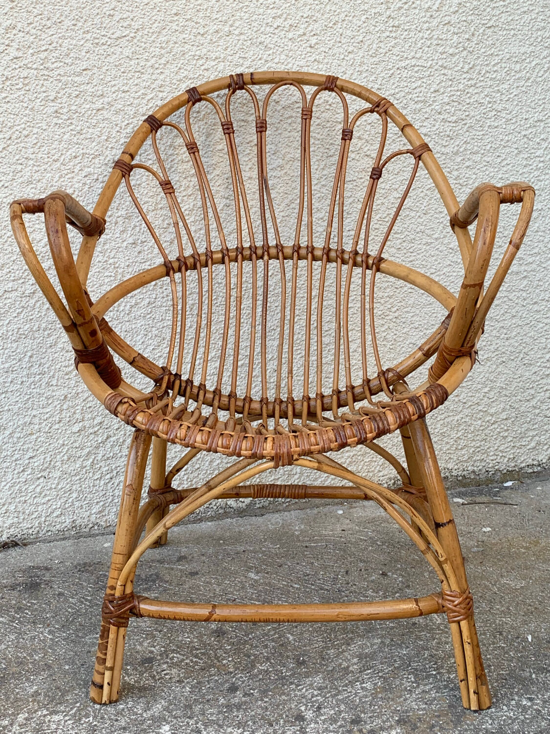 Pair of vintage shell armchairs 1950