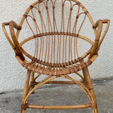 Pair of vintage shell armchairs 1950