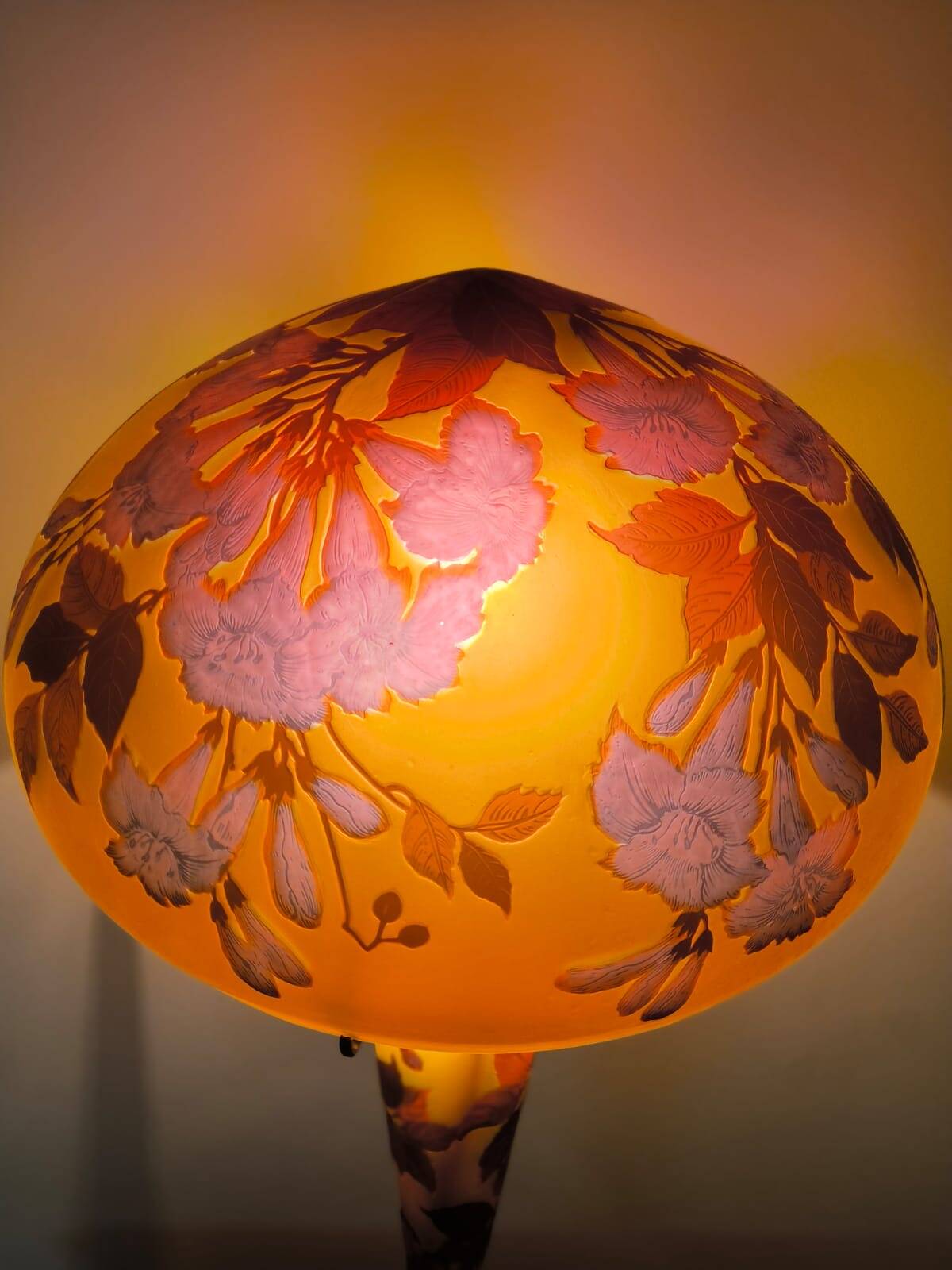 Superb Emile Gallé lamp Tip