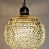 Amber diamond pendant light