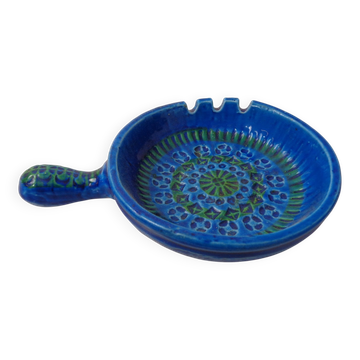 Vintage Italian 9814/13 Ceramic Ashtray by Aldo Londi for Bitossi, 1960s