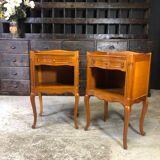 Pair of wooden bedside tables