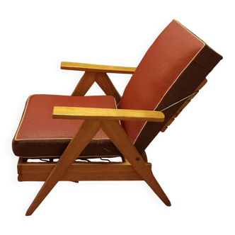 Vintage chaise longue armchair