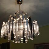 Venini two-tone glass chandelier
