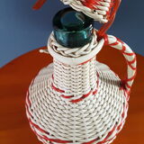 Dame Jeanne canister, scoubidou bottle