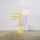 Vintage plastic yellow gedy towel rack makio hasuike