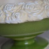 Fruit bowl in enamelled earthenware and sculpted biscuit