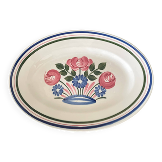 Old serving dish in Choisy-le-Roi earthenware