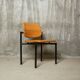 Martin Stoll - Set of four chairs in beech and black steel - c. 1980 - DE