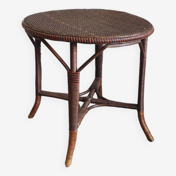 Rattan coffee table - early 20th century