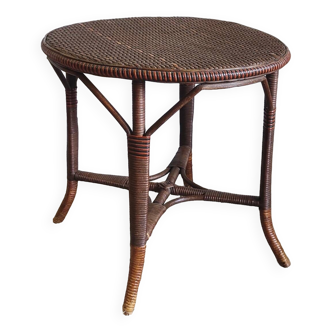 Rattan coffee table - early 20th century