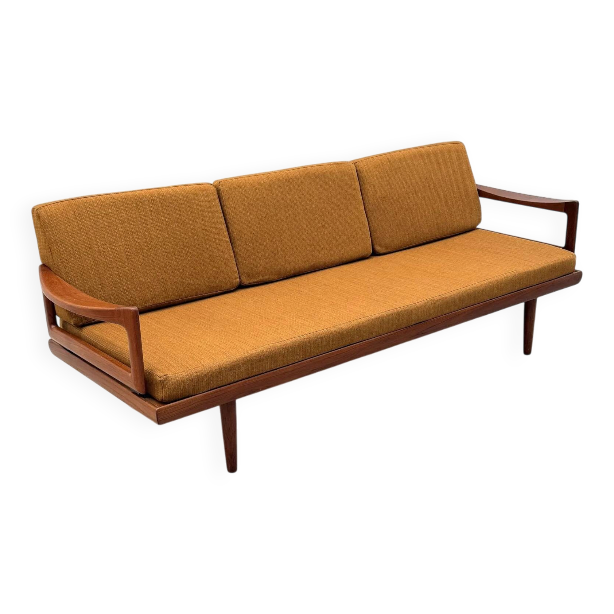 Three-seater sofa by Tove & Edvard Kindt-Larsen for Gustav Bahus in teak, Norway 1960.