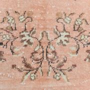 5x8 Vintage Salmon Pink & Brown Old Home Decore Rug
