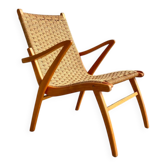 Woven rope armchair, Netherlands, 1950