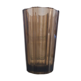 Vase verre fumé