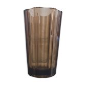 Smoked glass vase