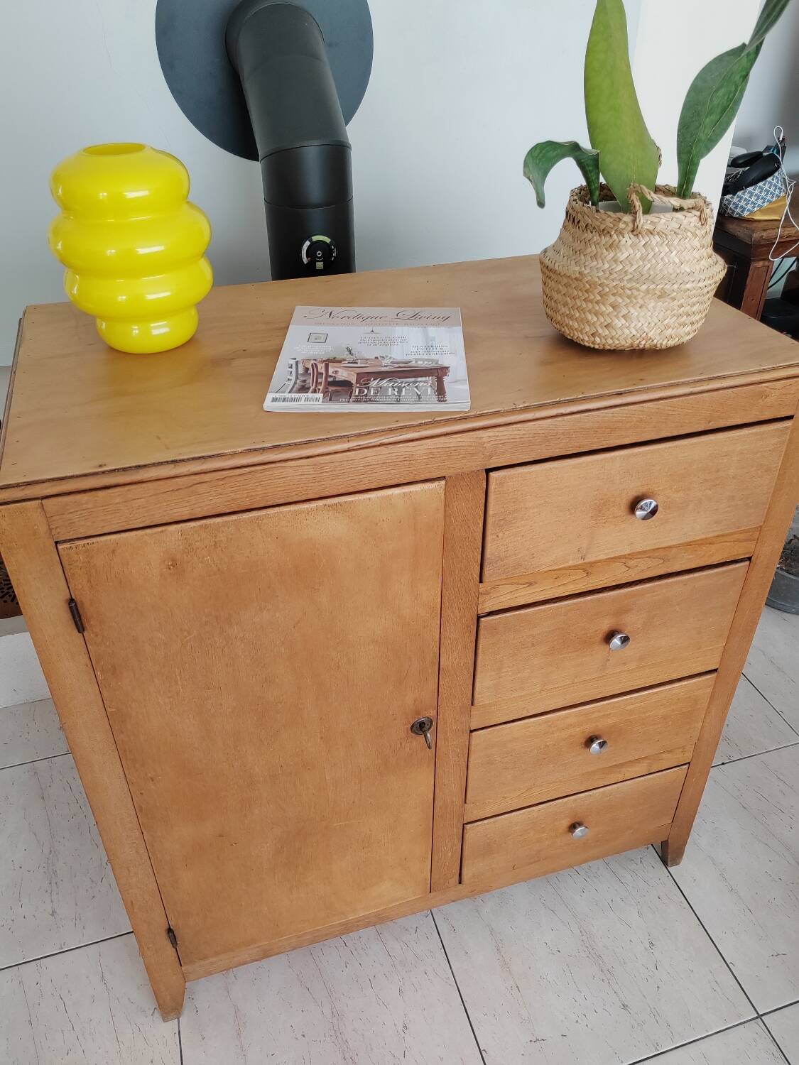 Antique vintage storage unit, antique sideboard, chest of drawers