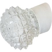 Vintage White Porcelain Wall Light, 1970s