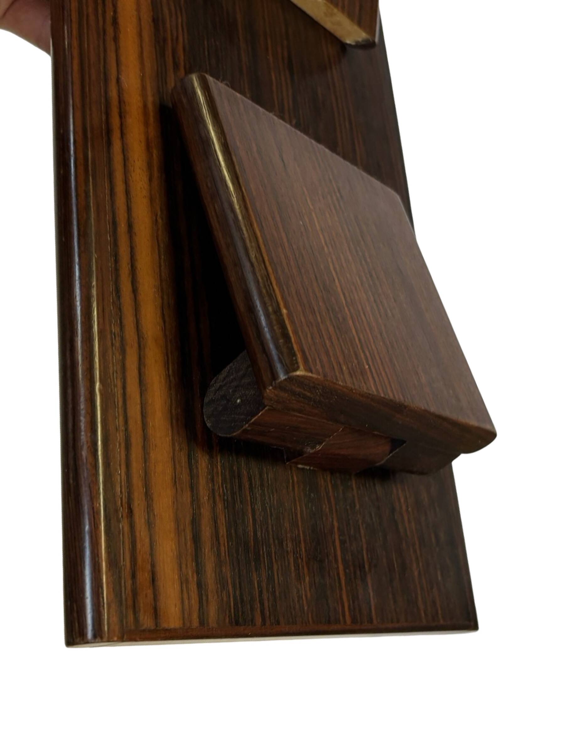 Vintage plant table small side table with rosewood tiles