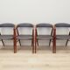 Set of four teak chairs, Danish design, 1960s, designer: Ejner Larsen & Aks