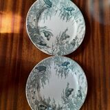 Lot de 2 assiettes plates Sarreguemines