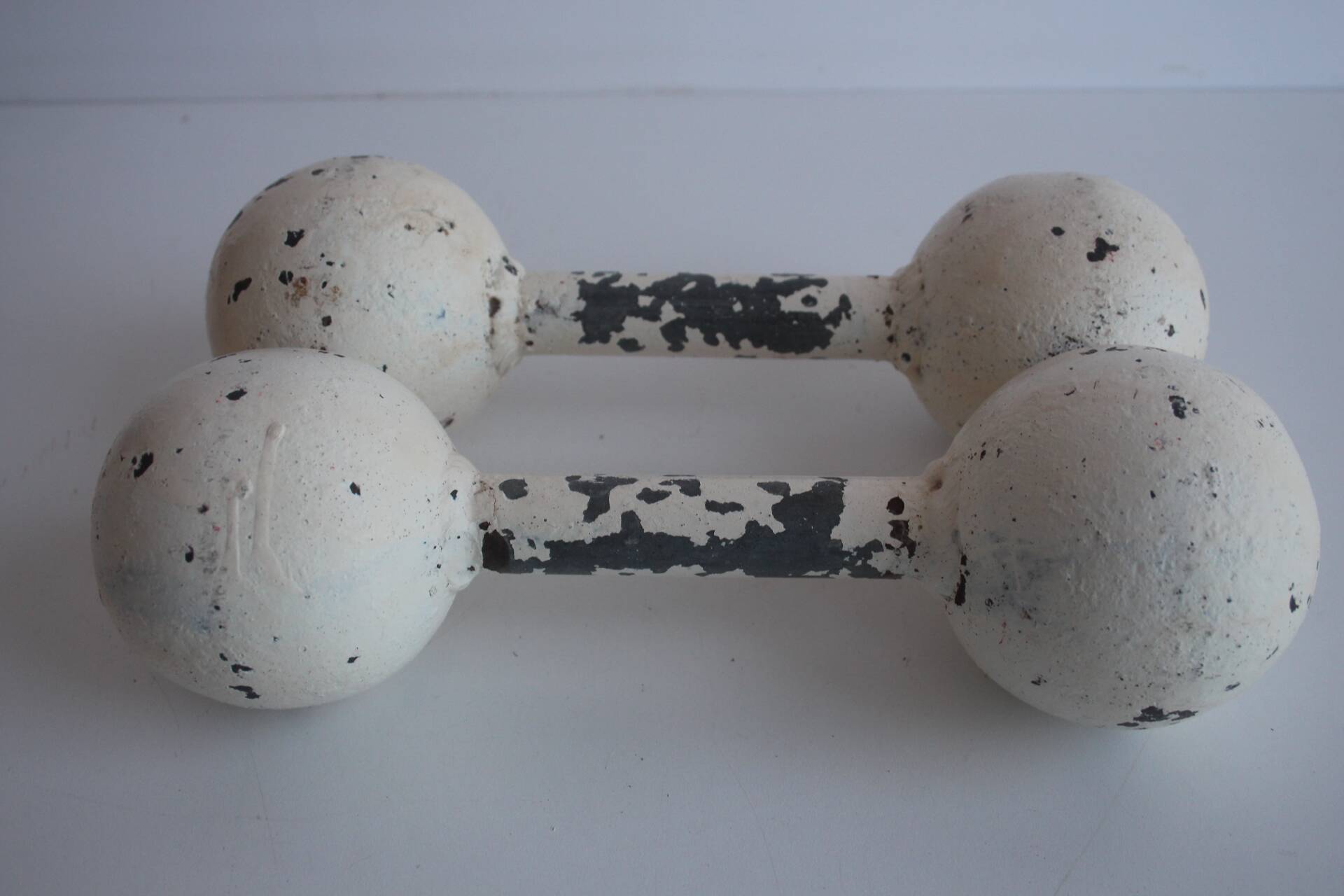 Set of Art deco Double Ball Dumbbells, 1930s.