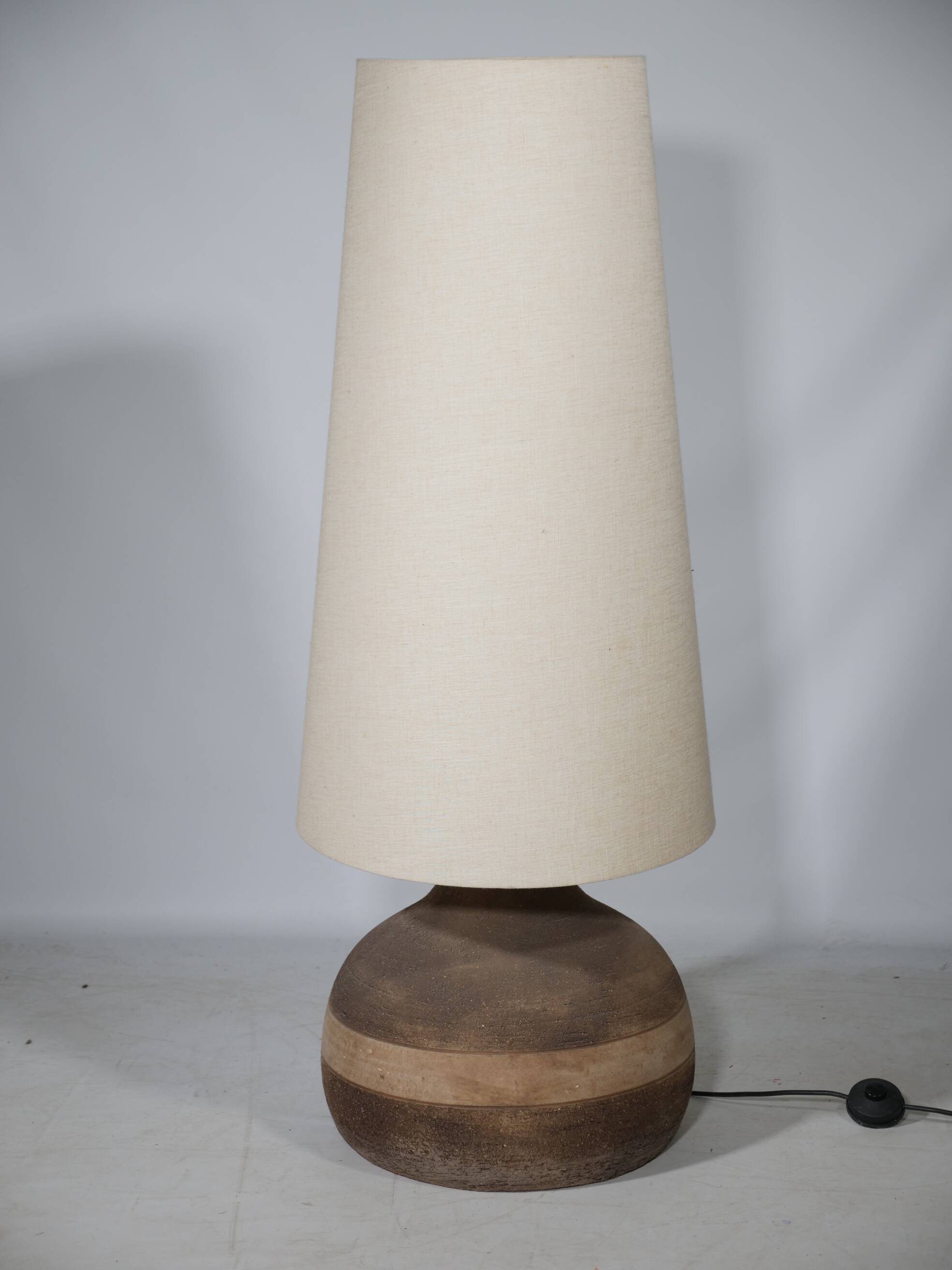 Scandi Design Floor Lamp Studio Ceramic Floor Light 1970s Vintage