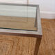 Chrome and glass coffee table from the 70s.