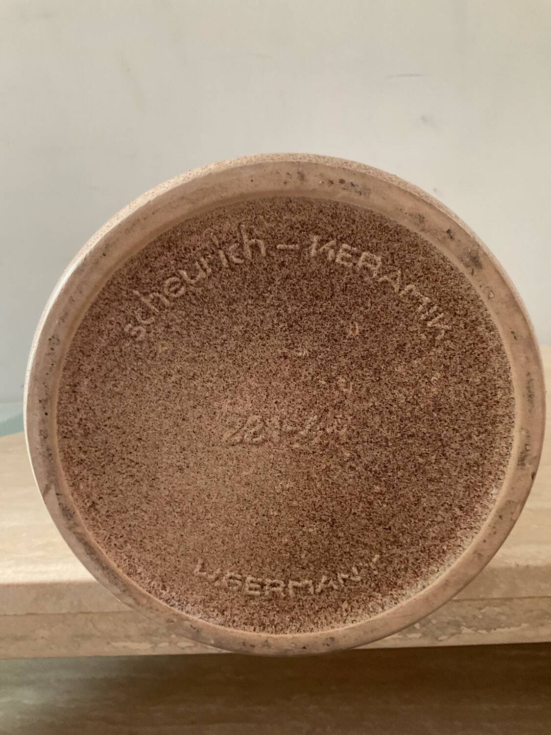 Grand vase Scheurich Germany en grès émaillé