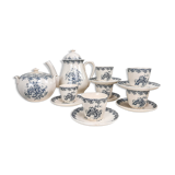 Tea service Louis XV in Earth of Gien Iron Earth