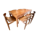 Ensemble table + 6 chaises inspirées de Hans J. Wegner CH30 – bois rosewood