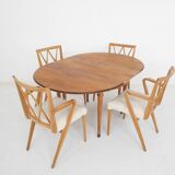 Set of four "Poly- Z" dining chairs by A. A Patijn, The Netherlands 1950's