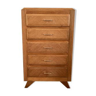 Vintage oak chiffonier