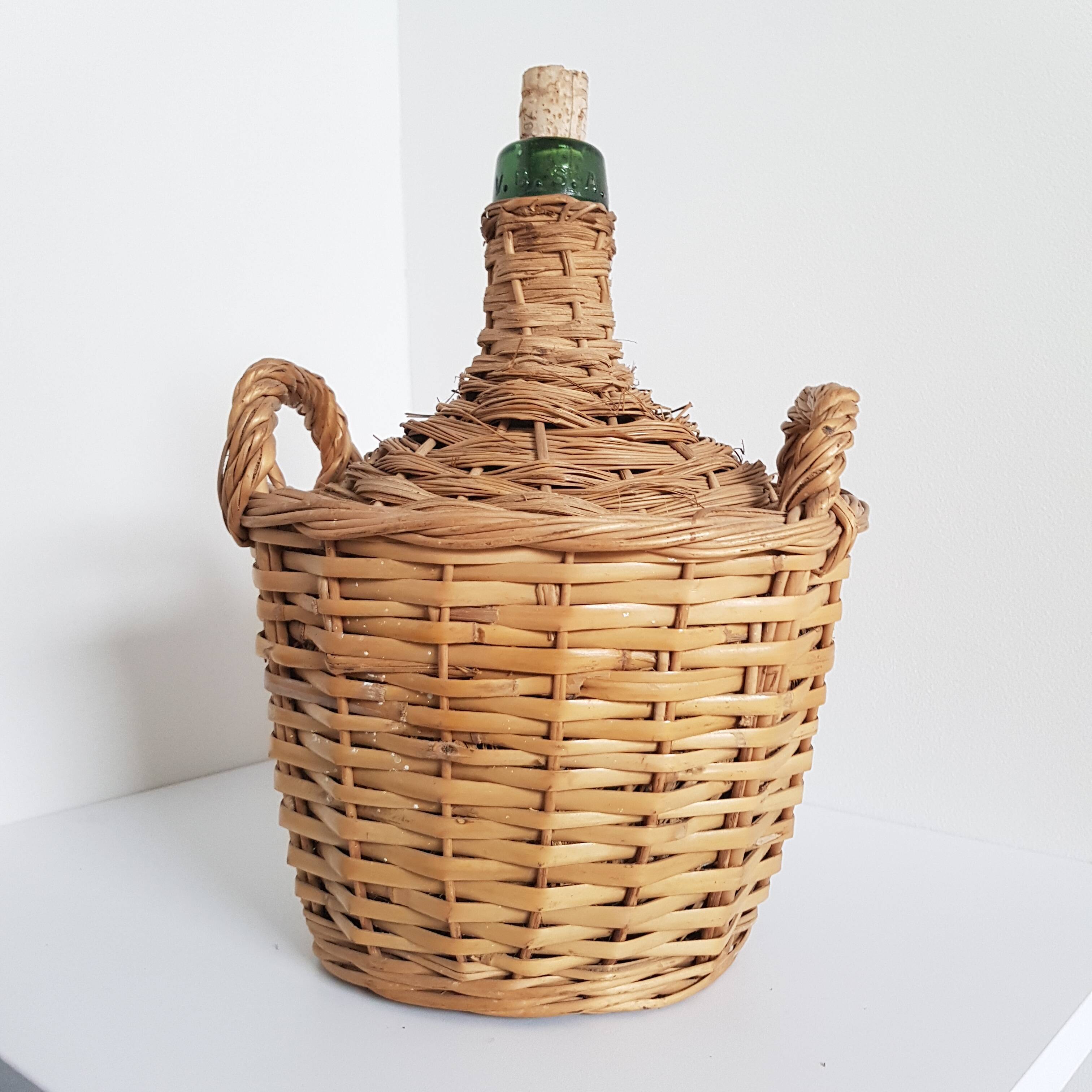 Demijohn wicker h28cm