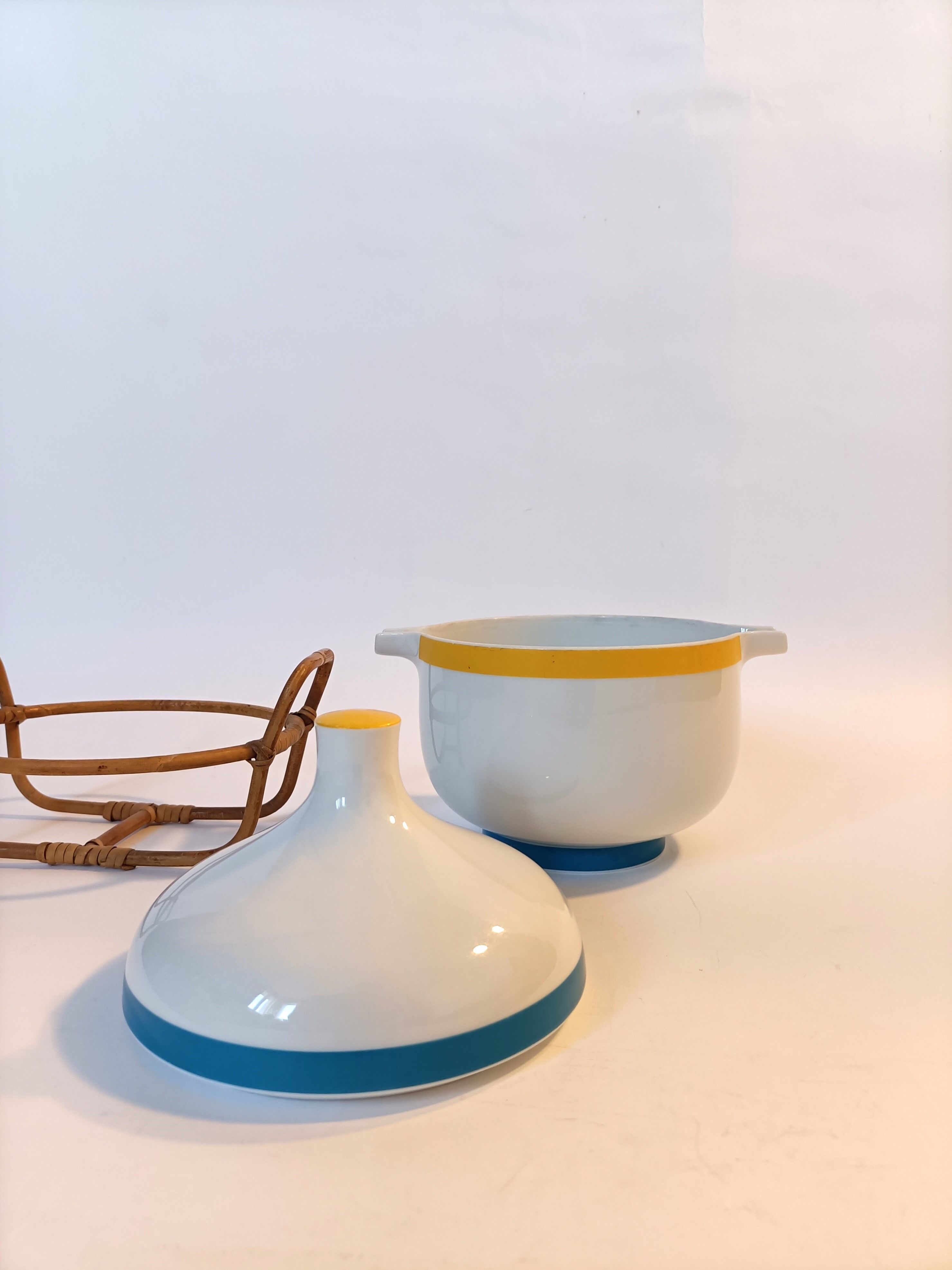 Wolf Karnagel porcelain soup bowl for Rosenthal Studio Line Germany 1970.