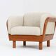 Vintage Danish mid-century armchair solid teak by Olsen Laursen 1960s