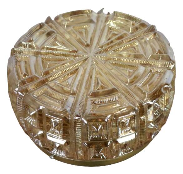 NOS New Old Stock vintage ceiling light glass